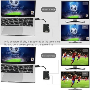 4K 2K Displayport DP to <strong>HDMI</strong>/VGA/DVI Male to Female 3-In-<strong>1</strong> Adapter DP Displayport to <strong>HDMI</strong> VGA DVI 3 in <strong>1</strong> Converter Adapter Cable - Product Image 5