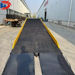 Nueva plataforma de contenedor móvil con capacidad de 8T, mecanismo de elevación de tijera hidráulica manual, rampa, puente de embarque, carga de contenedores - Product Image 6