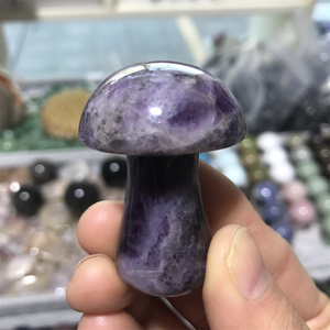 天然結晶癒しの石刻まれた結晶クリスタルローズクォーツマッシュルームクリスタルマッシュルームシャンピニオンデクリスタル