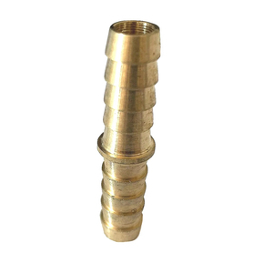 Empalmador de lengüeta de manguera reutilizable de latón, Push-to-Connect para sistemas de compresores de aire neumáticos - Product Image 2