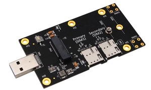 M.2 ถึง USB 3.0 บอร์ด NGFF Key B การ์ด LTE 4G 5G ถึง USB3.0 พร้อมเสาอากาศนาโนซิมคู่ - Product Image 2