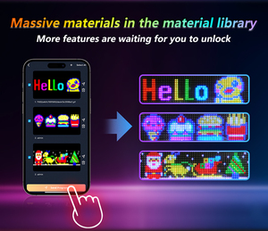 App Control Auto Digital Letrero programmier bare LED-Fenster Scrolling LED-Anzeige flexible LED-Bildschirm Panel flexible LED-Auto Zeichen - Product Image 3