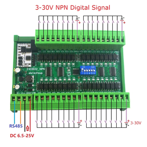 24DIA16 24DIB32 24DIC48 16/32/48CH NPN/PNP Isolated <strong>Input</strong> Switching <strong>Digital</strong> Collector Board RS485 <strong>Modbus</strong> RTU <strong>Module</strong> DC 12V 24V