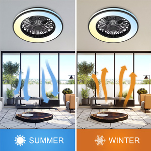 <span class=keywords><strong>20</strong></span> inch ventilador de techo RGB tuya app điều khiển thông minh DC động cơ phòng khách quạt trần với ánh sáng LED và điều khiển từ xa - Product Image 4