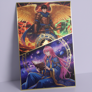 Tùy Chỉnh Phim Hoạt Hình Lá Vàng Nghệ Thuật In Nghệ Thuật Kỹ Thuật Số Giấy Áp phích Truyện Tranh Trò Chơi/Phim Nhân Vật Cuốn Sách Minh Họa Quà Tặng Tường Trang Trí Nội Thất Áp Phích - Product Image 3