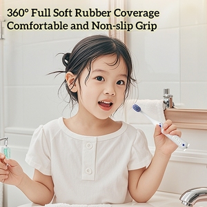 Nhà Máy Bán Buôn Dễ Thương Phim Hoạt Hình Động Vật Hình Mềm Cao Su Trẻ Em Của Bàn Chải Đánh Răng Siêu Mềm Lông Thiết Kế Tiện Dụng Đầy Màu Sắc - Product Image 4