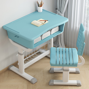 Modern tasarım ayarlanabilir ABS plastik yazı masası sandalye kombinasyonu ilkokul ve ortaokul öğrencileri için öğretici sınıf - Product Image 5