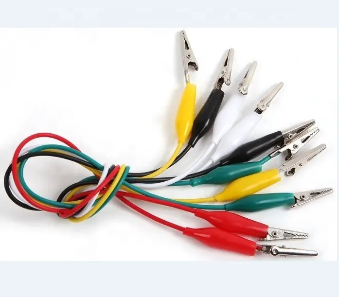 Pinzas de cocodrilo para cables de coche, pinzas de cocodrilo para cables de prueba, OEM, S/M/L
