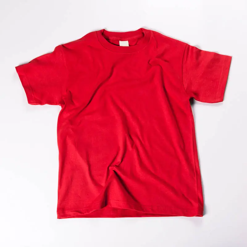Vendita calda di alta qualità di grandi dimensioni t shirt in bianco 100% cotone di commercio all'ingrosso magazzino di colore solido t-shirt