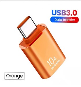 10A C型母到USB A公OTG适配器USB到c型转换器OTG适配器适用于Macbook三星电缆连接器适配器
