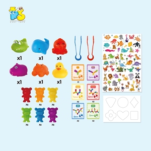 KS Montessori ของเล่นฝึกทักษะการนับของเล่นรูปสัตว์แบบนุ่มสีรุ้ง - Product Image 3