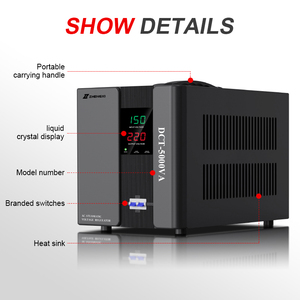 PC-DCT Automatic Voltage Stabilizer AVR 500VA to 5000VA Relay Control Single Phase LCD Display for Air Conditioner <strong>SVC</strong> Use - Product Image 3