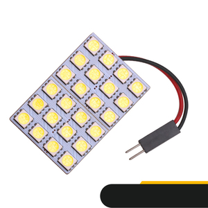 แผงไฟอ่านหนังสือบนรถ,หลอดไฟ SMD 5050 6/9/15/24 LED SMD โคมไฟภายในหลอดไฟหลังคา BA9S T10 C5W อะแดปเตอร์ Festoon Base - Product Image 2
