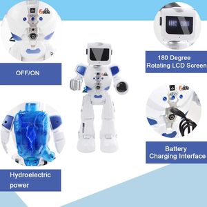 Kinder süße Kinder intelligente intelligente batterie betriebene RC Roboter Spielzeug Kunststoff Smart Robot Spielzeug STEM Educational Robot - Product Image 5