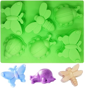 Non Stick <strong>Easy</strong> to Clean Reusable 6 Cavity Handmade Silicon <strong>Soap</strong> <strong>Making</strong> Molds Mold <strong>Soap</strong> Silicon Cake Tools - Product Image 2