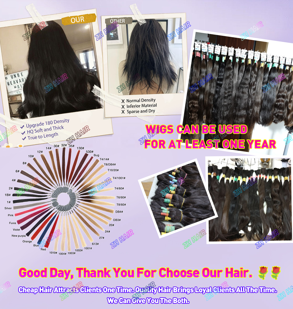 Cheveux humains crus