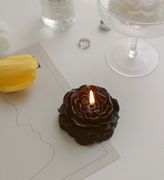 AROMA HOME Kwiat Kształt Piwonia Rzeźba Wosk Sojowy Aromaterapia Pachnące Ręcznie 3
