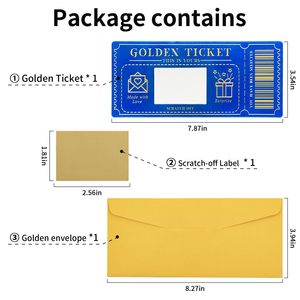 บัตรขูดรางวัลรางวัลการพิมพ์แบบกำหนดเองบัตรทอง6ชิ้น - Product Image 5