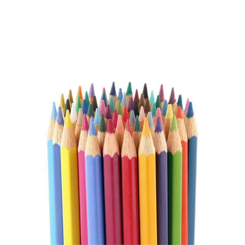 Fabrika kaynağı renkli kalem altıgen 24 özelleştirilmiş renkler sanat kalem çeşitli öğrenci çizim kalemler