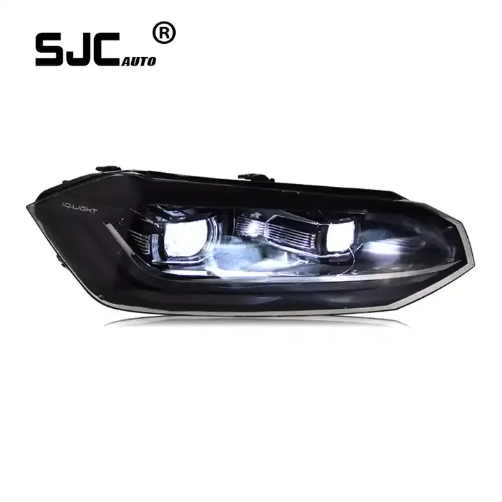 SJC Auto pour Volkswagen Polo phares assemblage 11-18 Modification lentille LED feux de jour coulant clignotants