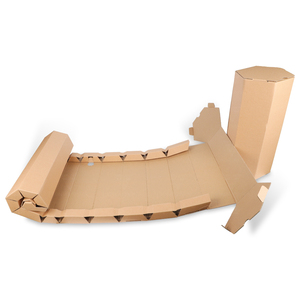来样定做Logo瓦楞白盒礼品装运箱定做Logo包装纸纸板箱 - Product Image 3