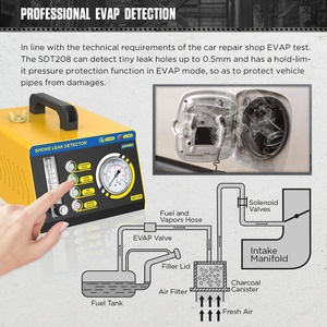 AUTOOL-generador de humo SDT208 para coche, probador de fugas de tuberías, Detector EVAP, modo de aire, sistema de refrigeración de escape - Product Image 4