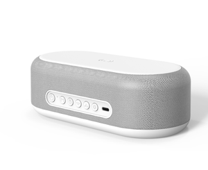 Altavoz de reloj con luz LED nocturna, caja de sonido de música portátil, inalámbrico, TF, FM, tela, BT - Product Image 5