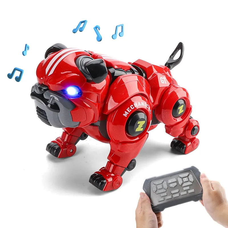 Jouet robot télécommandé, robot électrique intelligent programmable pour chien, jouet pour enfants multifonction intelligent RC pour animaux de compagnie