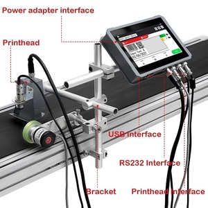 Verfalls datum Codierer Chargen nummer Druckmaschine Batch Inkjet Barcode Maschine mx2plus mit zwei Druck köpfen - Product Image 6