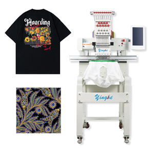 YH Large Format 1 Head 9 Needles Monogram Sewing <strong>Computer</strong> <strong>Software</strong> logo Cap Beads Flat T-shirt <strong>Functions</strong> Embroidery Machines - Product Image 2