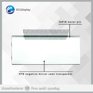 SJXDGW008 HTN Blue Negative 7-Segment-LCD-Anzeigemodul in Fabrik qualität für fahrzeug montierte digitale Displays - Product Image 2