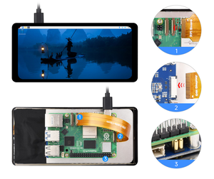 Display Touch capacitivo da 6.25 pollici DSI, 720X1560, IPS, pannello in vetro temprato con incollaggio ottico, interfaccia DSI, tocco a 5 punti - Product Image 1