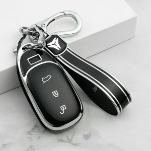 TPU Premium Soft Car <strong>Key</strong> Case Cover Shell for LEADING IDEAL Lixiang L8 L9 ONE <strong>Key</strong> Ring Keychain Bag Accessory - Product Image 3