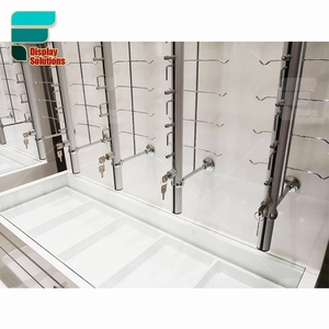 Thiết Bị Trưng Bày Quang Học Thanh Trưng Bày Kính Mắt Gắn Tường Bằng Thép Không Gỉ Giá Trưng Bày Kính Mắt Kệ Kính Mắt Led Có Ngăn Kéo - Product Image 5