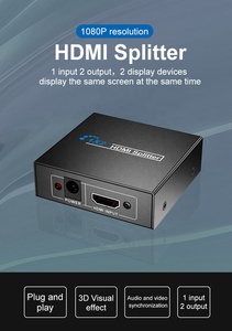 <strong>HDMI</strong> Splitter One in Two <strong>HDMI</strong> <strong>Switch</strong> Amplifier <strong>2</strong> <strong>Output</strong> 1X2 Female Splitter Distributor signal Router Video Audio Adapter