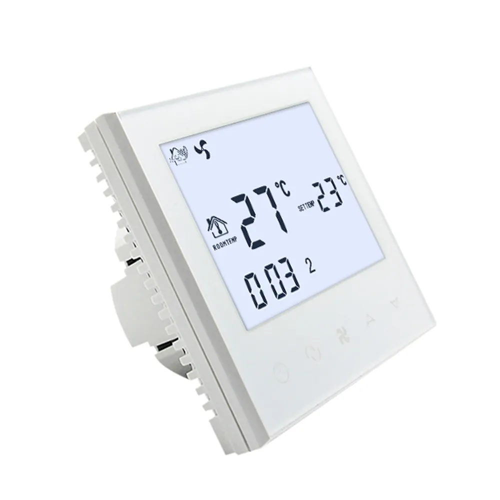 Termostato intelligente termostato intelligente per ambienti elettronici bianchi di nuovo stile per condizionatore d'aria