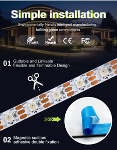 Telecomando per interni fuochi d'artificio LED striscia di luce decorazione musica suono sincronizzazione in esecuzione luci LED fuochi d'artificio per Bar festa atmosfera - Product Image 2