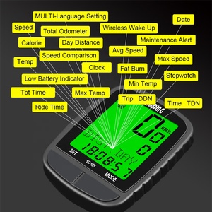2023 New Wireless Bicycle Speedometer Multi-<strong>function</strong> Odometer Waterproof <strong>Cycle</strong> <strong>Computer</strong>