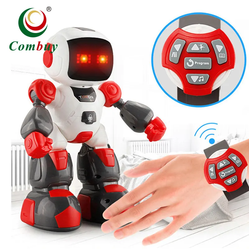 Di registrazione intelligente danza orologio robot di controllo rc giocattoli