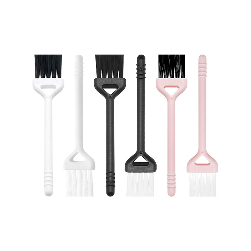 White Handle With Black Hairbrush