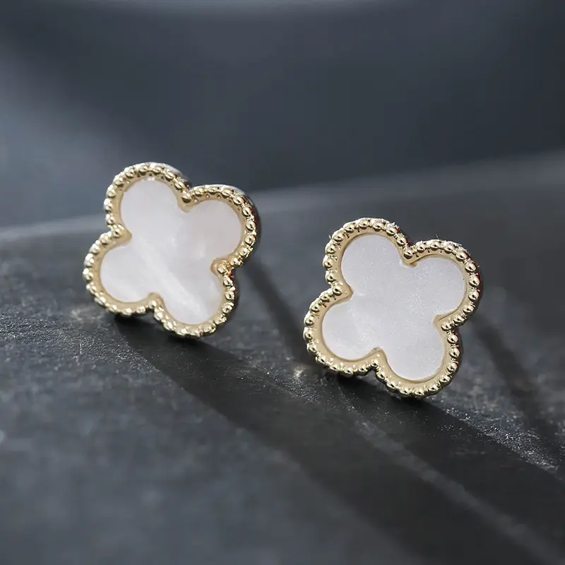 GC220539 Simple fashion four-leaf clover earrings FOR WOMEN ACRYLIC PENDANT JEWELRY