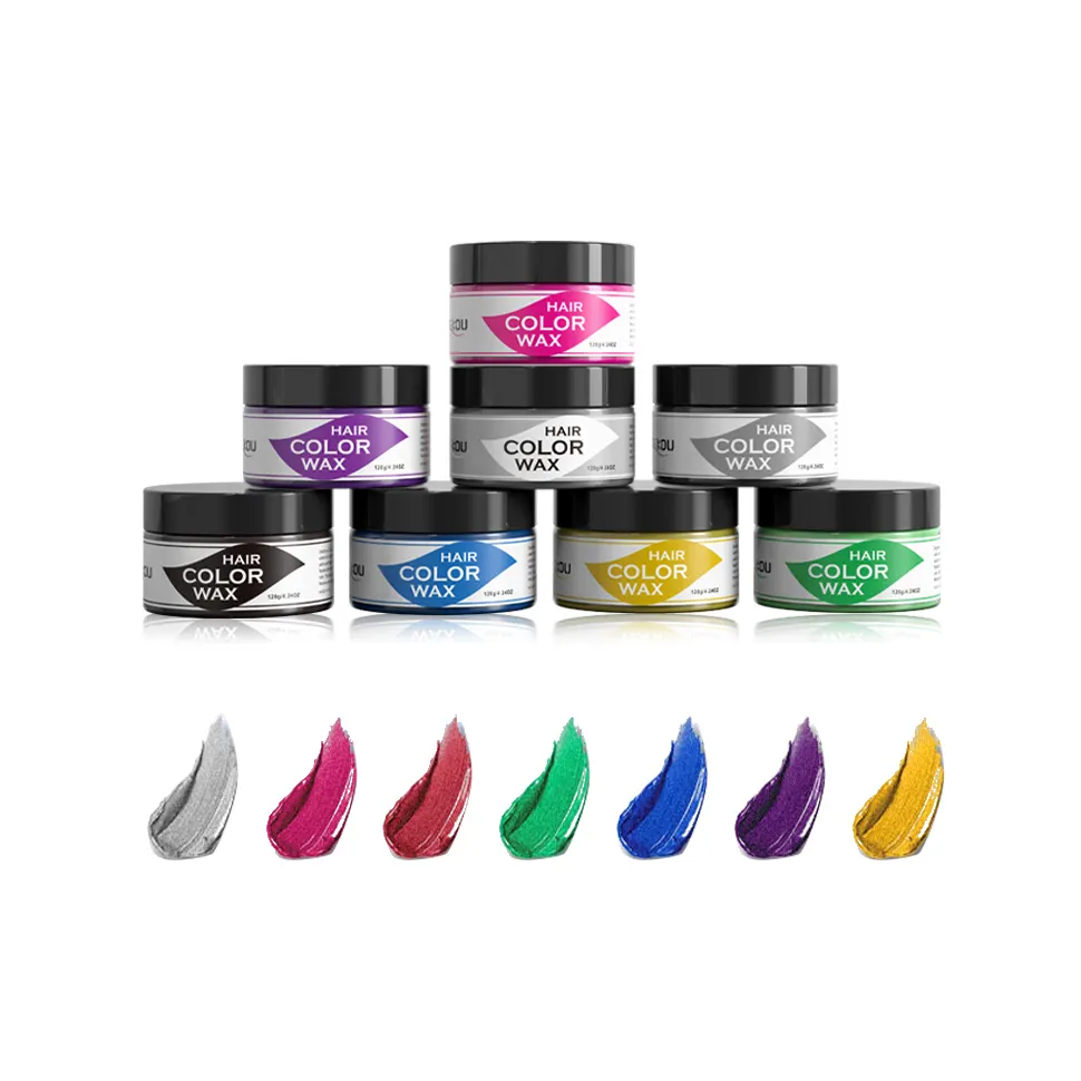 Rivate-tinte para el cabello orgánico, producto de una sola vez, arcilla temporal de barro de 9 colores