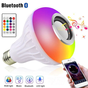 RGBW E27 LED renk değiştirme ampul BT hoparlör uzaktan kumanda ile ev etkinlikleri için tatil ve sahne aydınlatma - Product Image 1