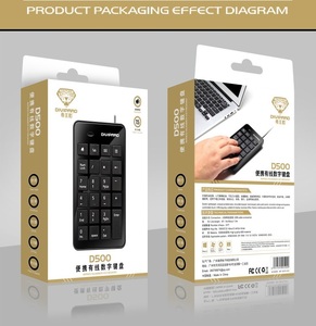 D500 Chocolate Multimedia <strong>USB</strong> Wired <strong>Numeric</strong> <strong>Keyboard</strong> Financial Bank Securities Notebook <strong>Keypad</strong> - Product Image 6
