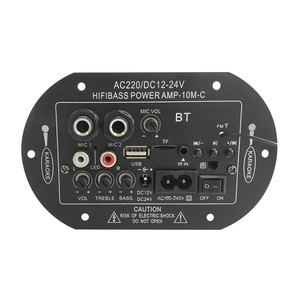 Venta al por mayor Micrófono dual control de volumen DJ sonido amplificador de audio 8-10 pulgadas altavoz receptores digitales individuales amplificadores