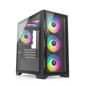 Máquina de montaje lateral DIY Gaming case PC Tower System Builder case computer - Product Image 1
