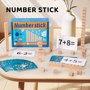 2024 Custom Montessori Children Wooden Math Toy Number <strong>Addition</strong> Subtraction Educational Learning Puzzle Toys for Kids Boys Girls - Product Image 3