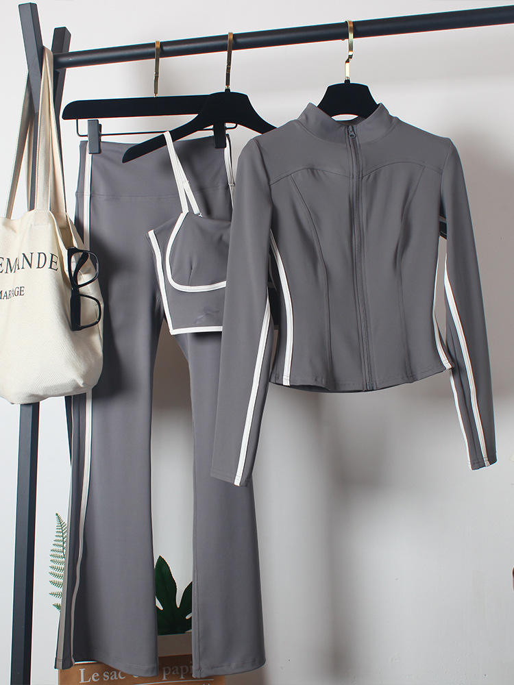 Veste + soutien-gorge + pantalon gris Sea Rock