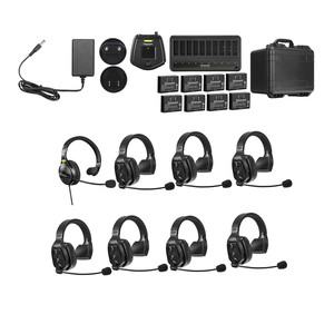 Saramonic WiTalk WT8S Sistema de intercomunicación de auriculares de un solo oído inalámbrico Full-Duplex de 1,9 GHz para 8 personas con concentrador y estuche - Product Image 1