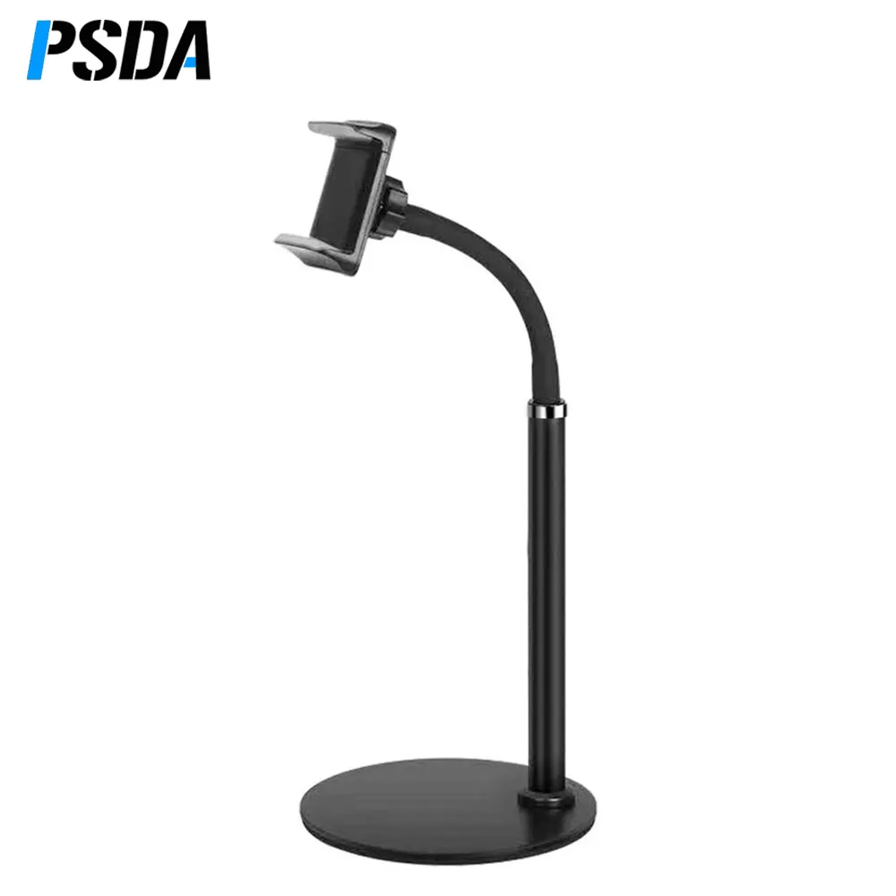 PSDA Aluminum Tablet Stand Desktop Phone Tablet Holder Stand Adjustable 4-12.9 inch Tablet Phone Desktop Mount for ipad